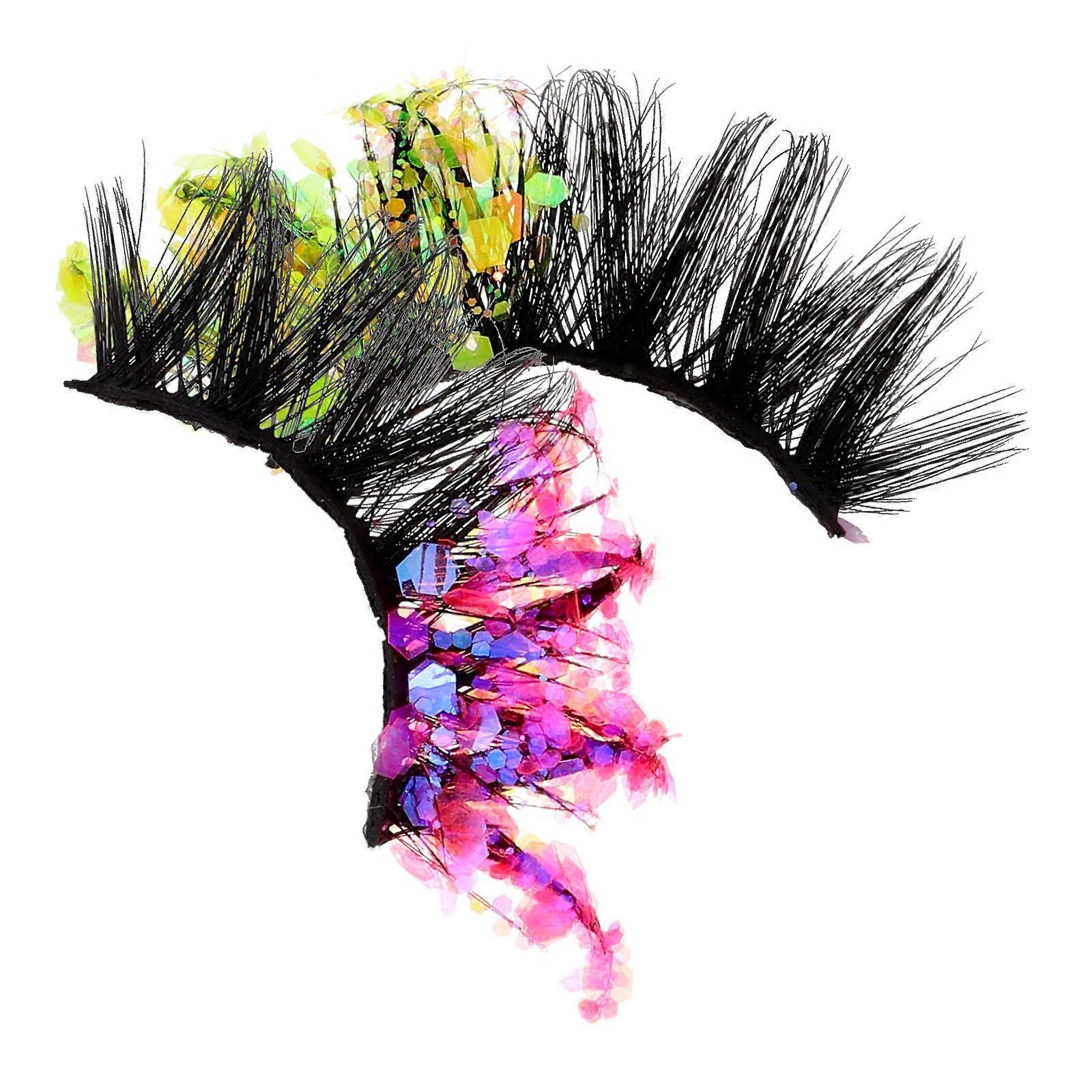 Fake Lashes for Performance Sparkling Eyelashes for Party 1Pair