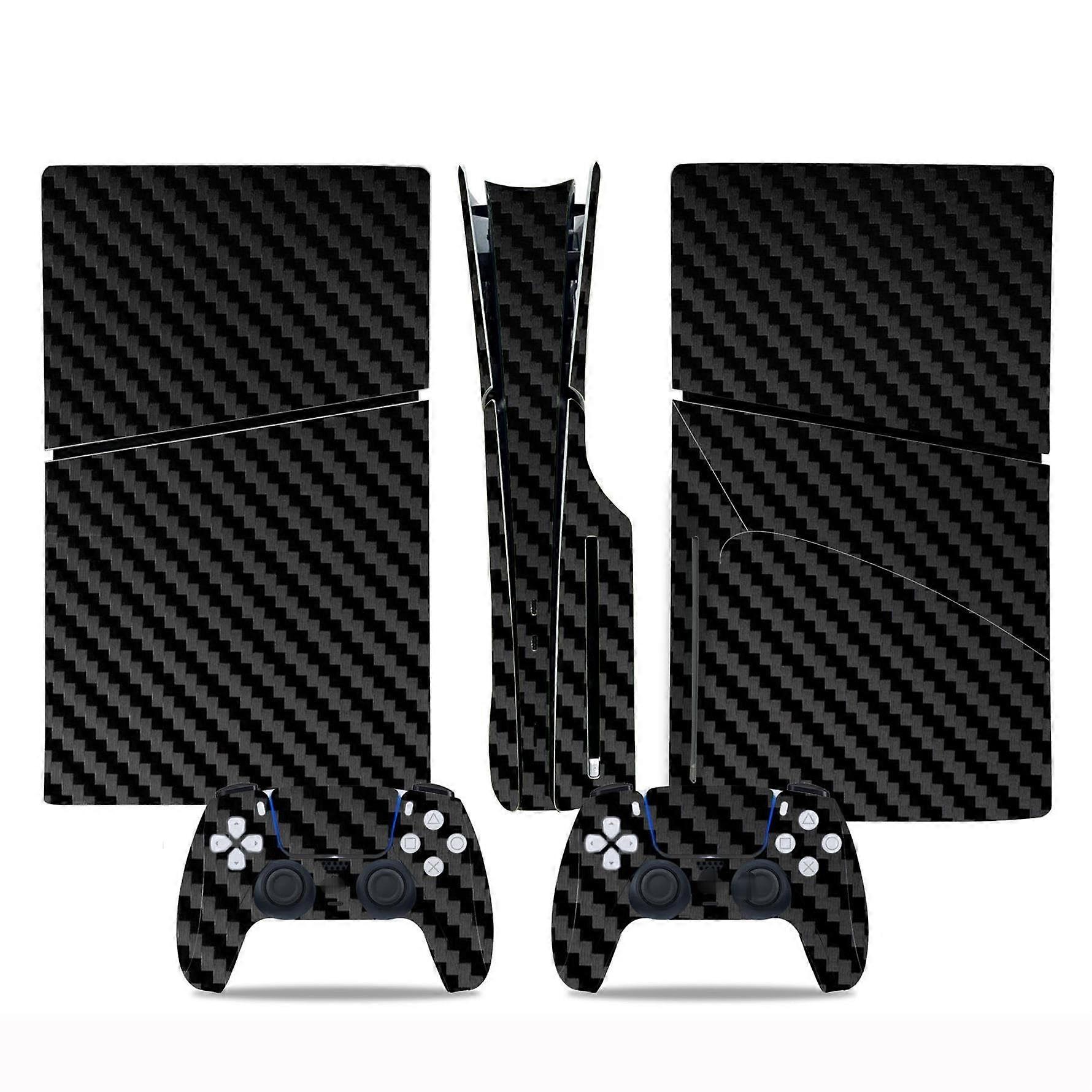 Bubble Free PS5 Slim Skin for Disc & Digital Edition Console and Controller, Scratch Resistant Vinyl Cover Wraps, Compatible with PS5 Slim 37343