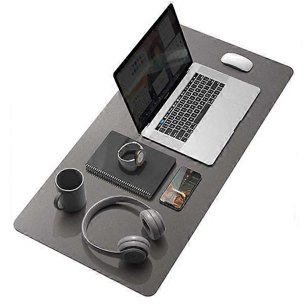 Desk pad 80x40cm Leather Grey grey