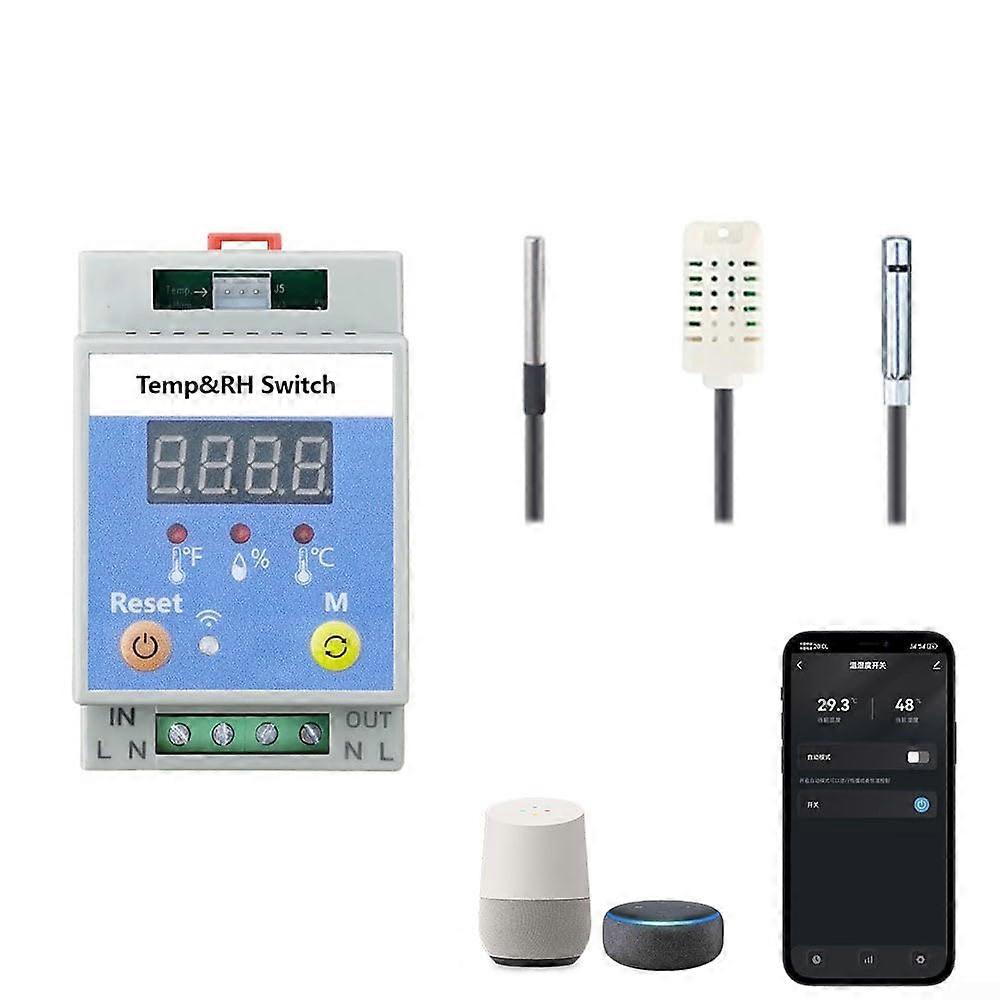 Smart WiFi Temperature and Humidity Controller with App Control for Greenhouse or Aquarium 20A3