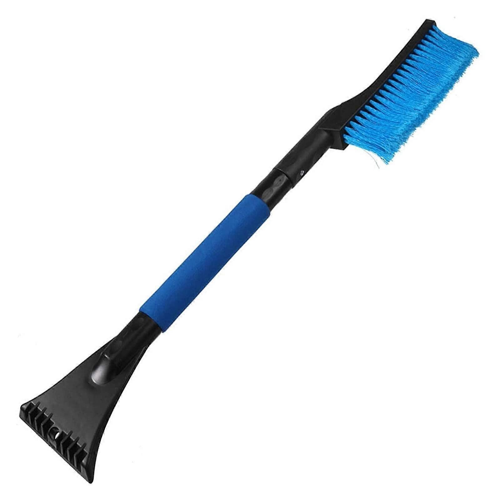 Car Snow Brush with Ice Scraper 2 in 1 Retractable Handle for Car Windshield and Snow Removal