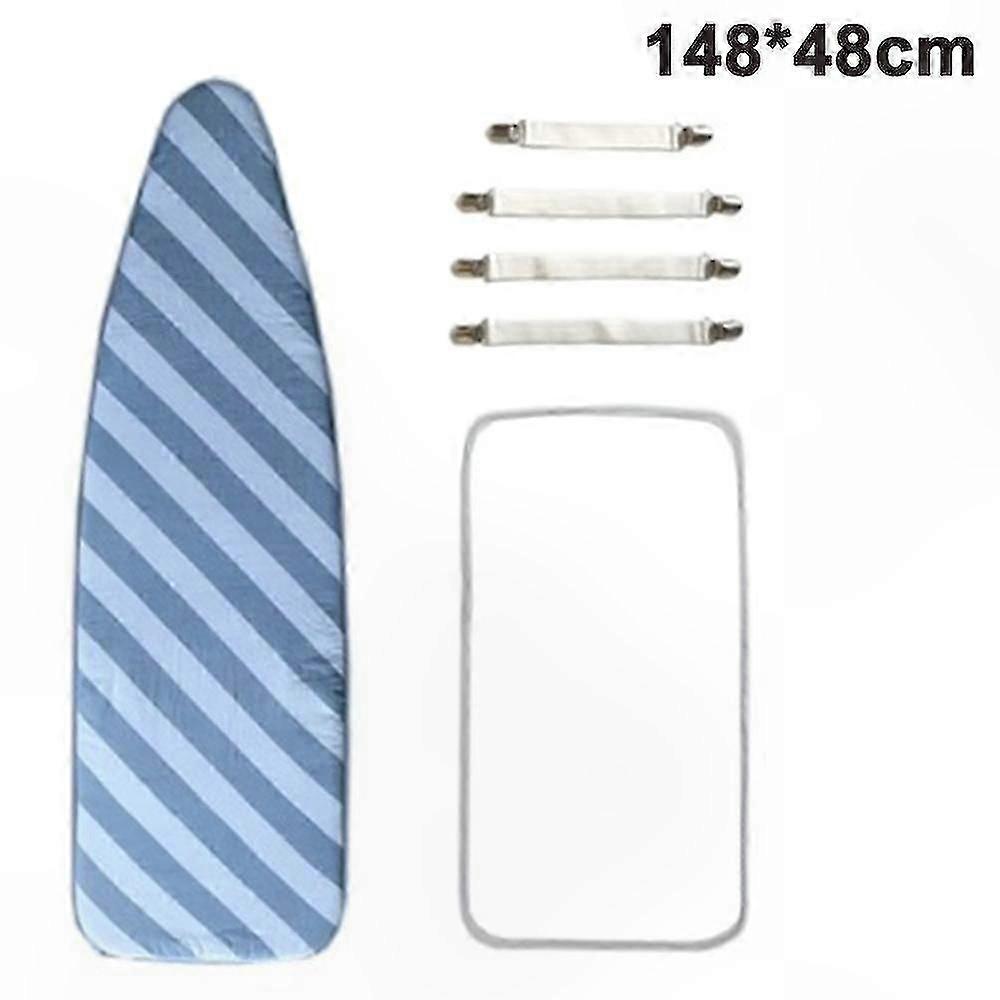 Ironing Board Cover and Pad with Enhanced Edges for Stability and Durability