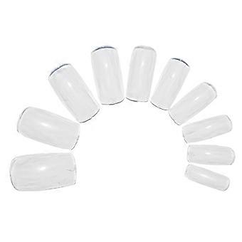500 stuks kunstnagels ~ transparant ~ volledige nagels ~ doorzichtige kunstnagels