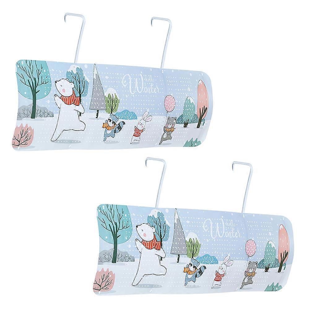 Indoor Air Conditioner Deflector Adjustable Wind Shield 4Pcs Set