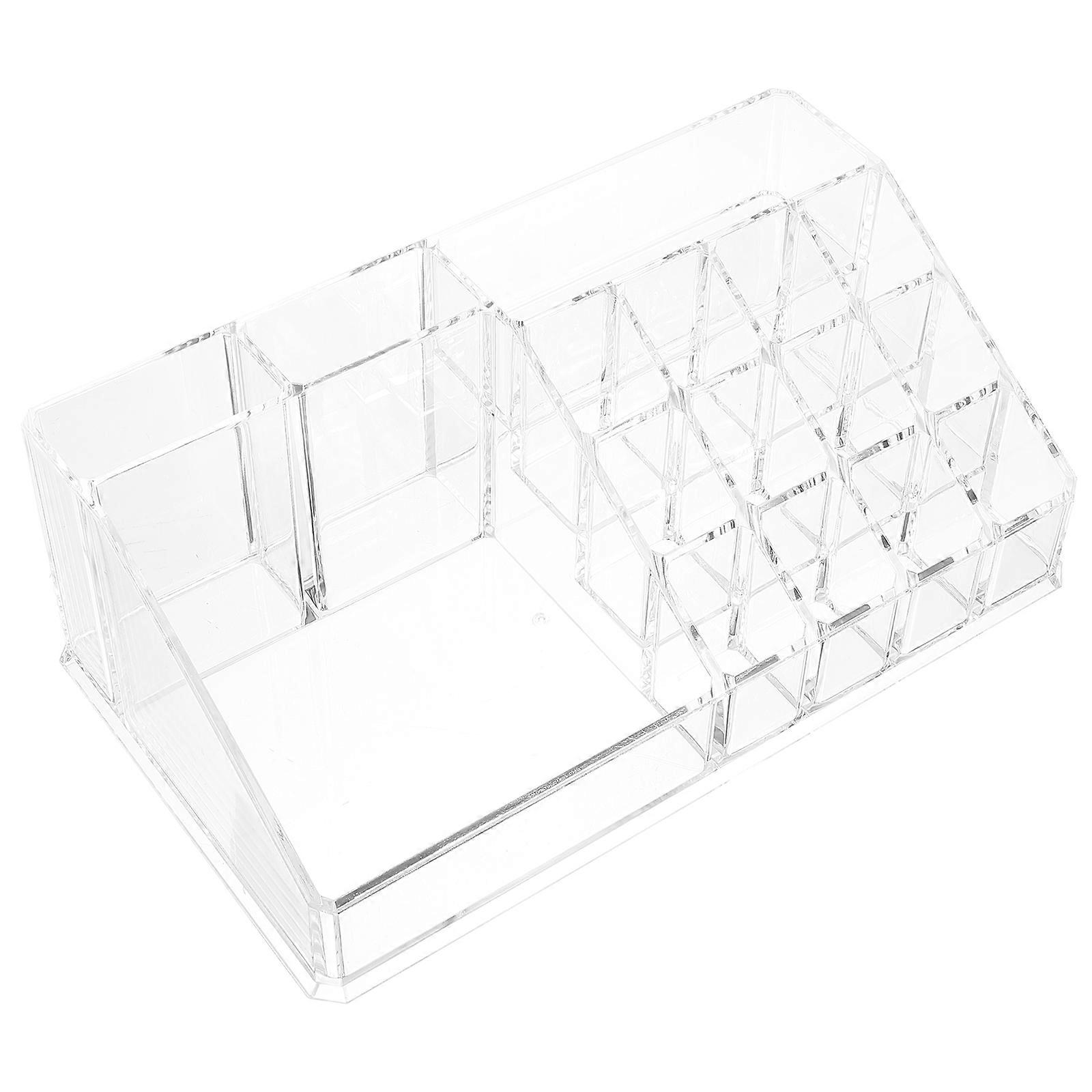 3Pcs Transparent Acrylic Makeup Organizer Cosmetic Storage Organizer