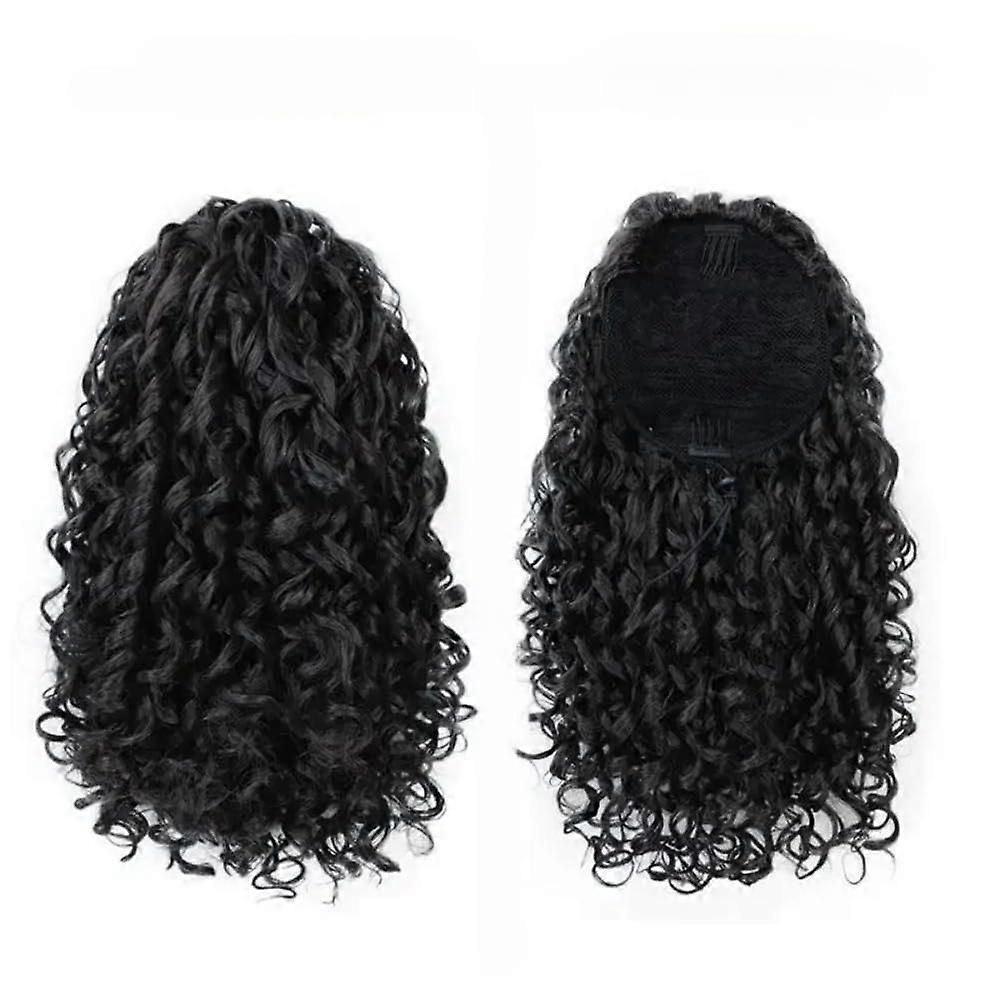 14 Inch Synthetic Kinky Curly Ponytail with Natural Afro Texture and Secure ClipIn for Women