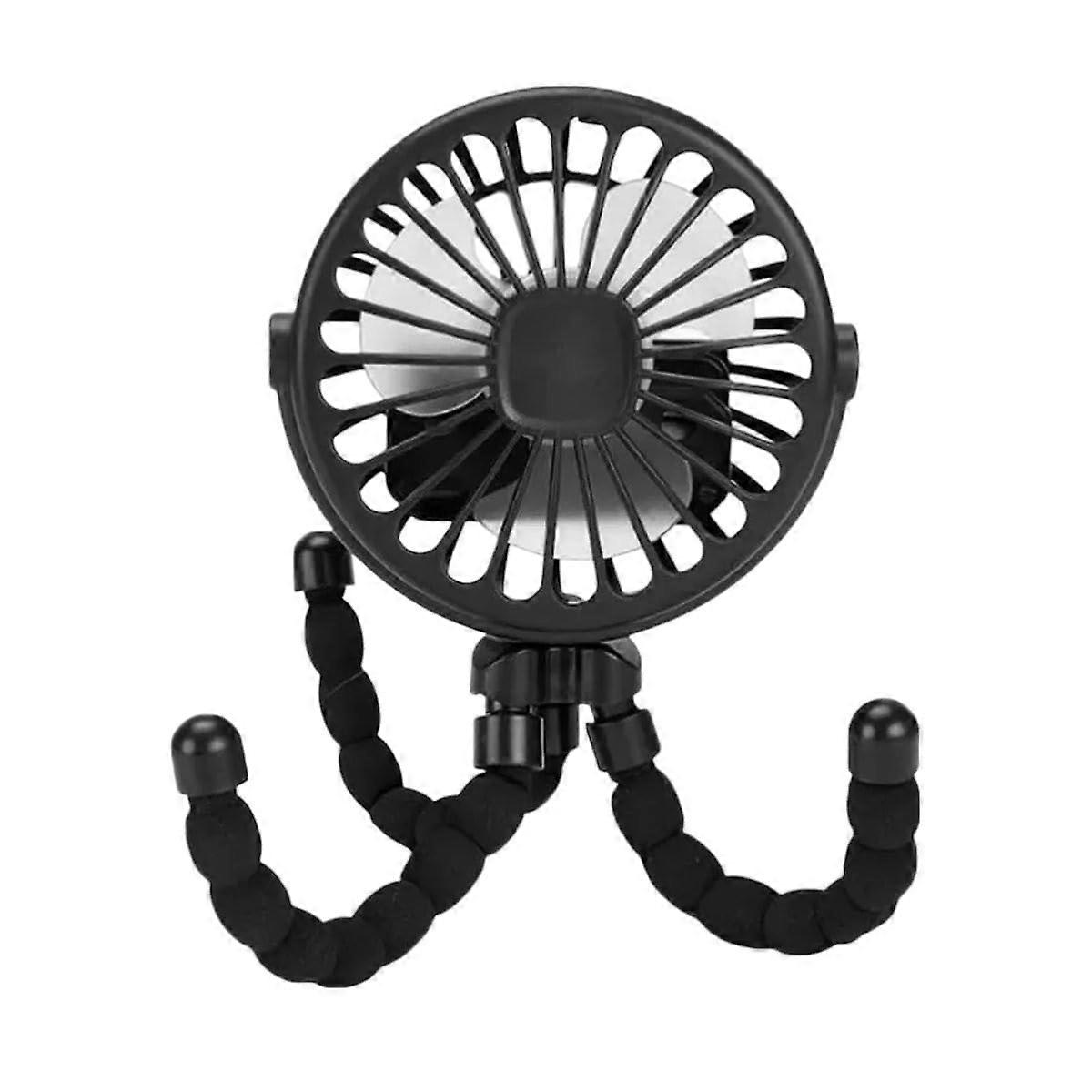 Portable Handheld Fan with 3 Speed Adjustable, 360° Rotating Foldable USB Rechargeable Design