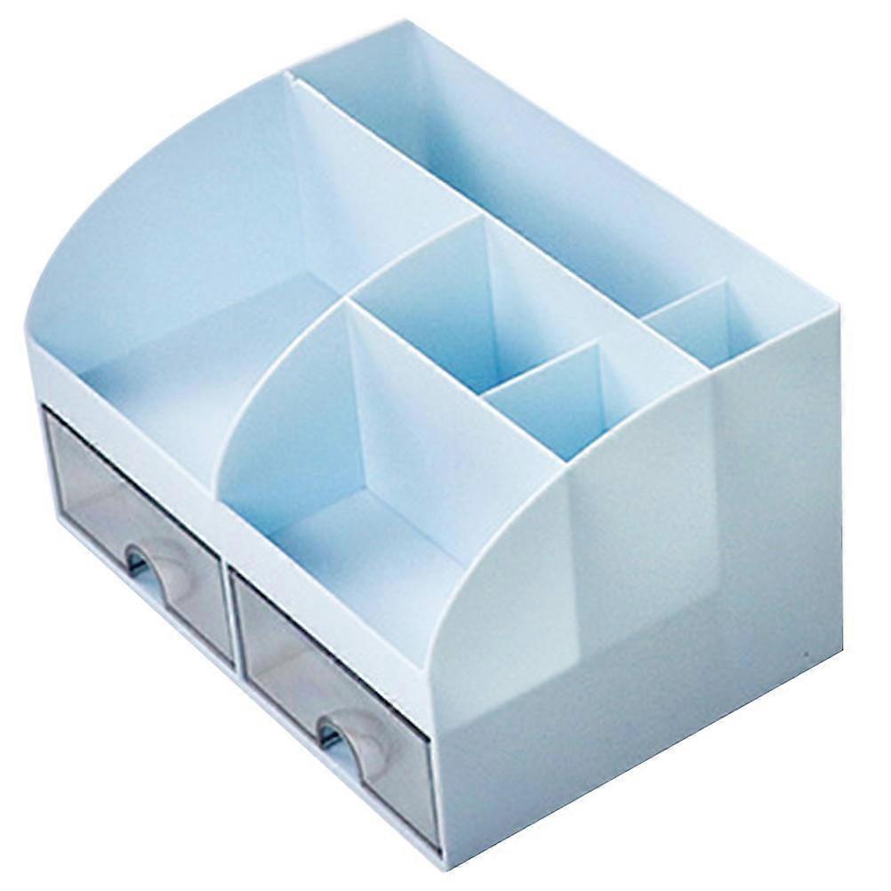 Sundries Organizer Drawer Type Storage Box for -Blue