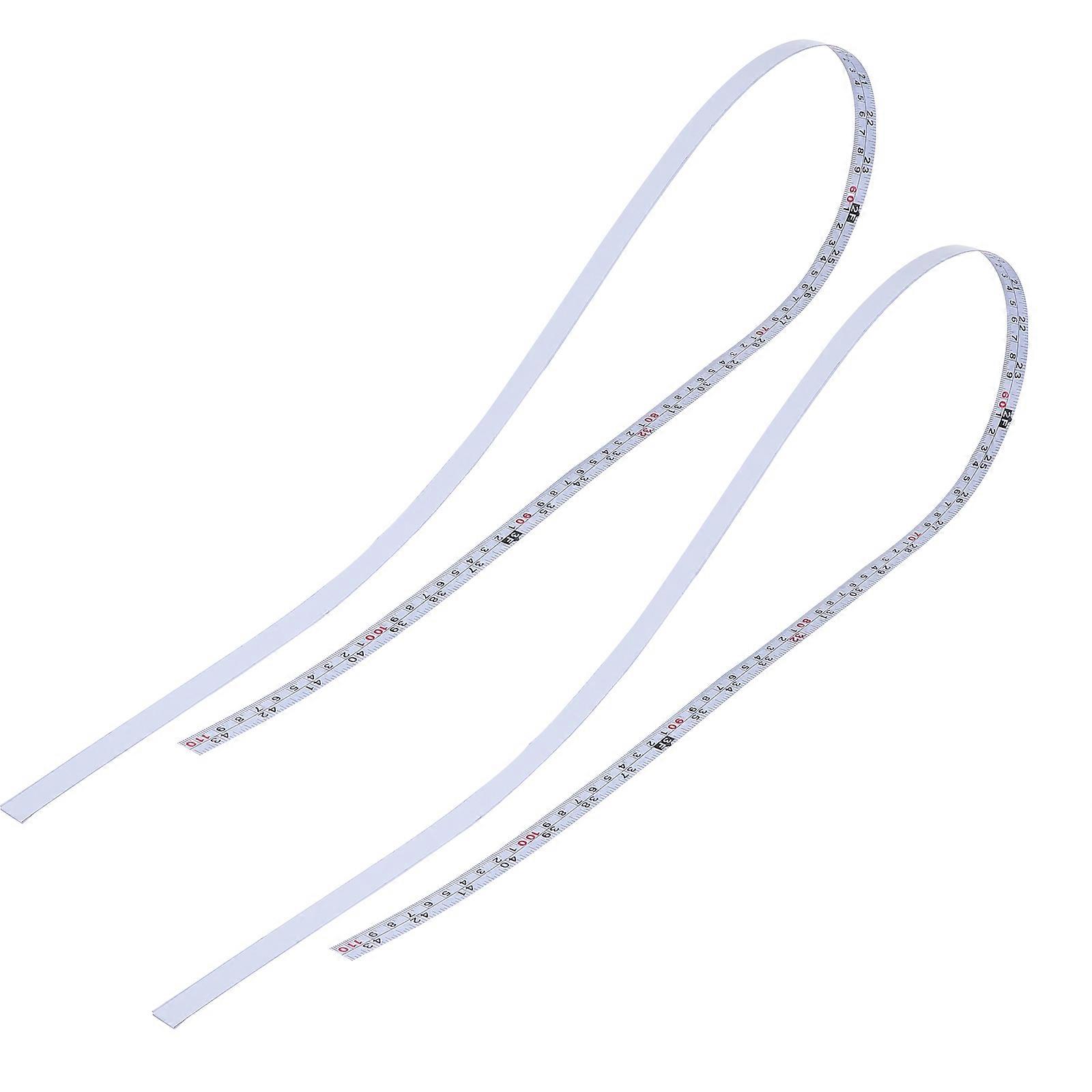 Steel Ruler Carbon Steel Woodworking Tools Simple Design Rectangular Shape 2Set