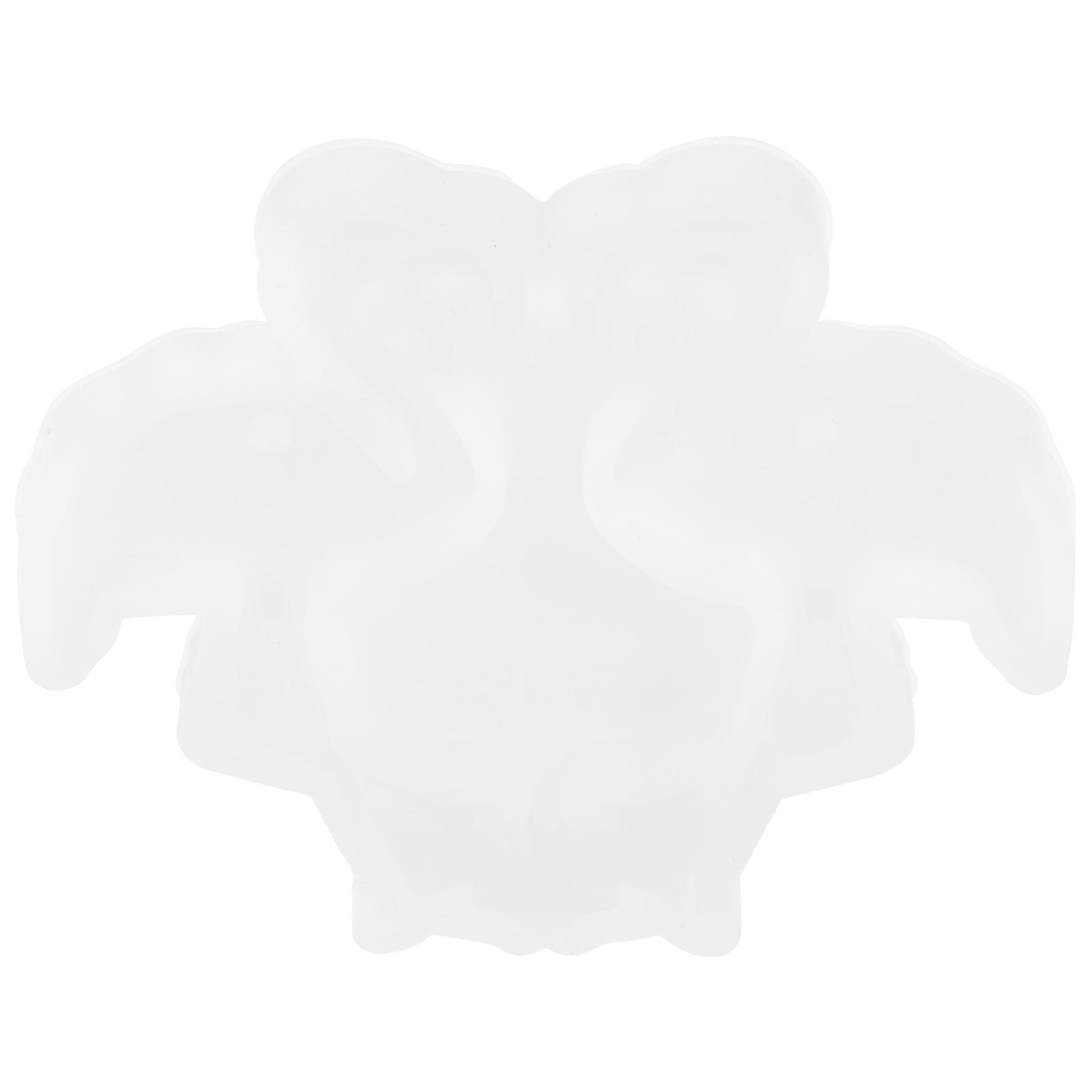 Flamingo Shape Silicone Mold for DIY Pendant Making 2Pcs White Set