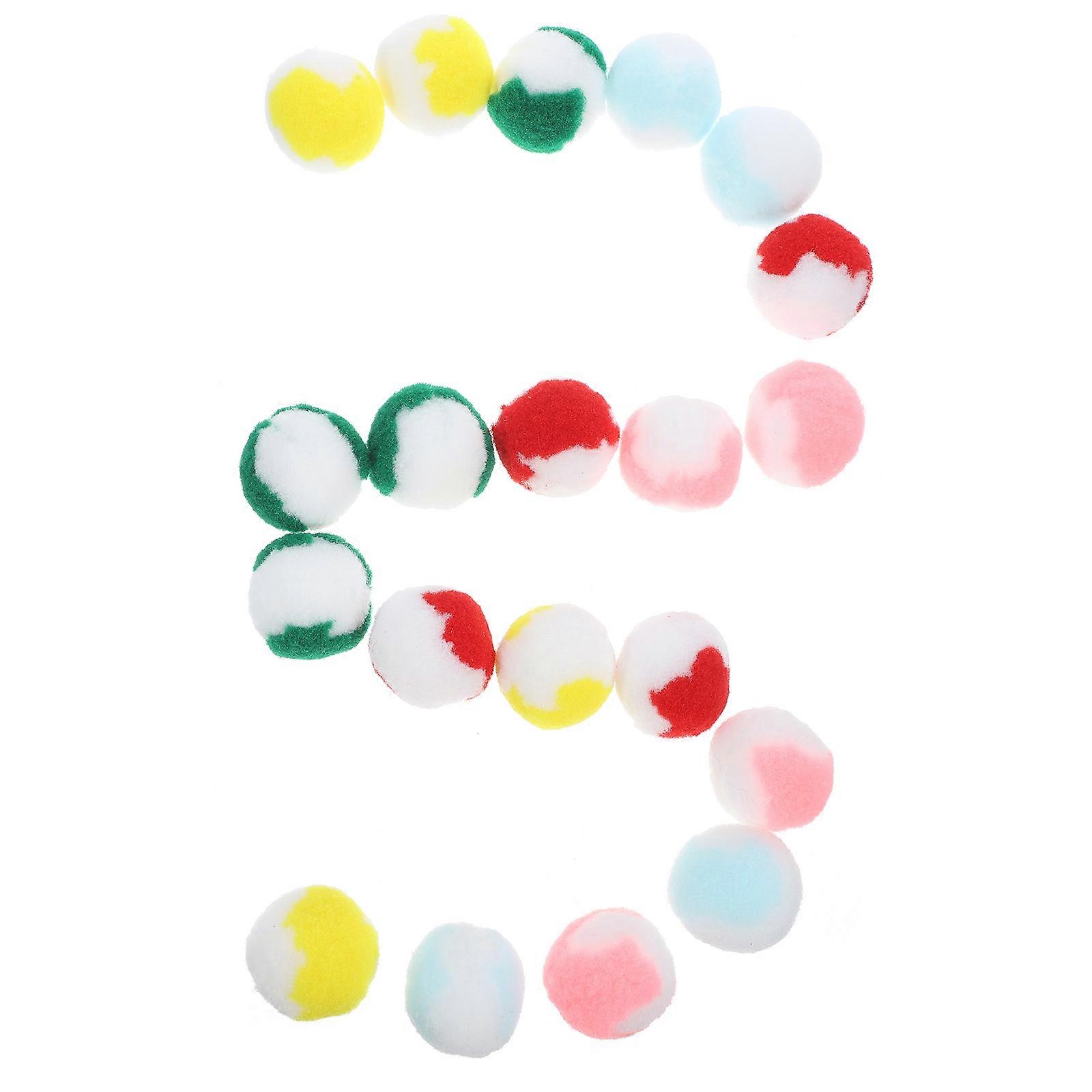 Interactive Cat Balls Plush Toys for Pet Play 80Pcs Assorted Colors