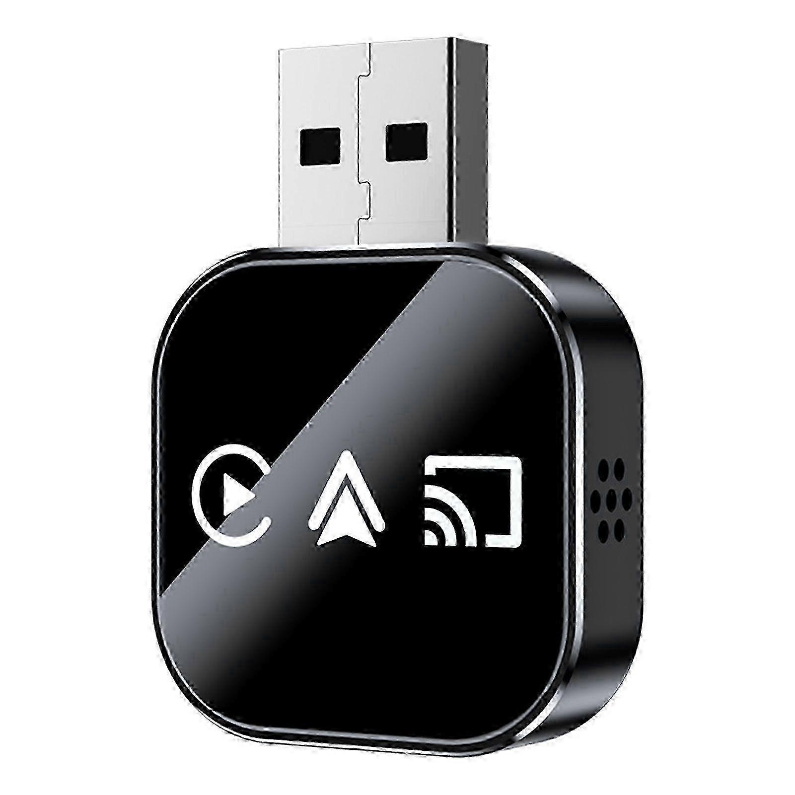 Wireless CarPlay and Android Auto Adapter Bluetooth 5.0 Plug and Play with Stable WiFi Connection