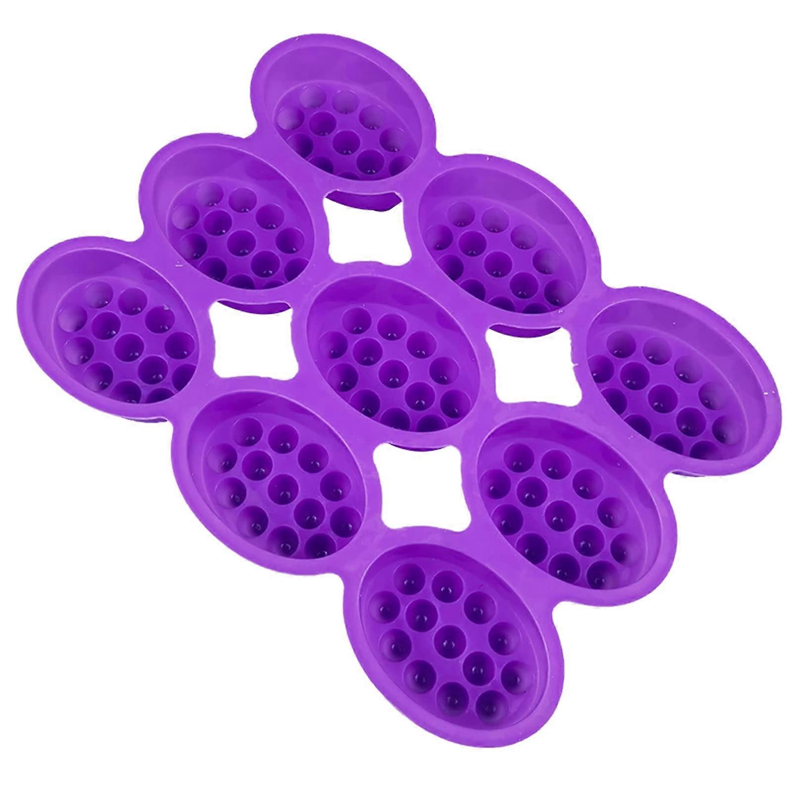 9 Cavities Silicone Soap Making Mold with Massage Pattern, Food Grade Nonstick for Baking