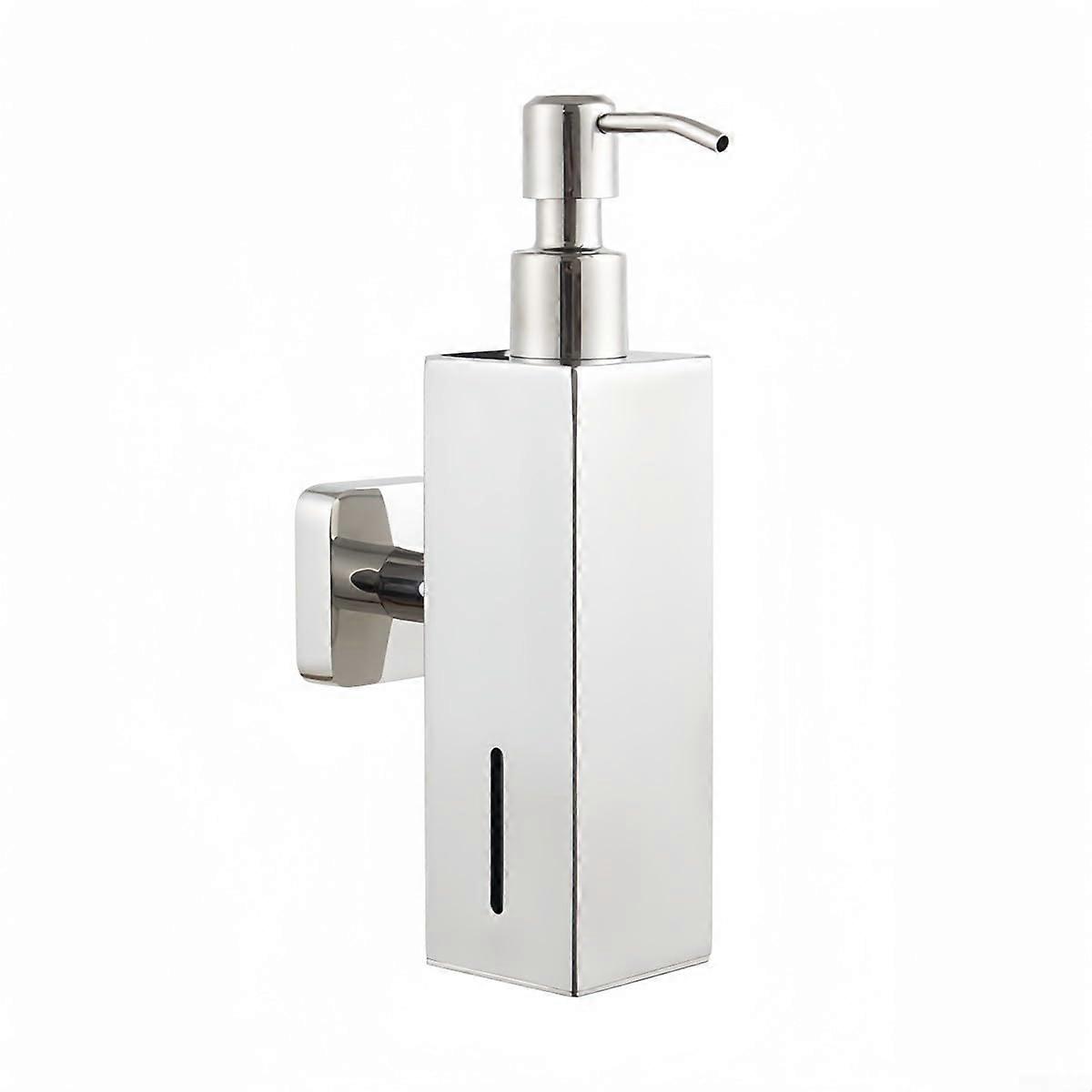 250ml Stainless Steel Wall Mounted Soap Dispenser Rust Resistant for Bathroom Silver