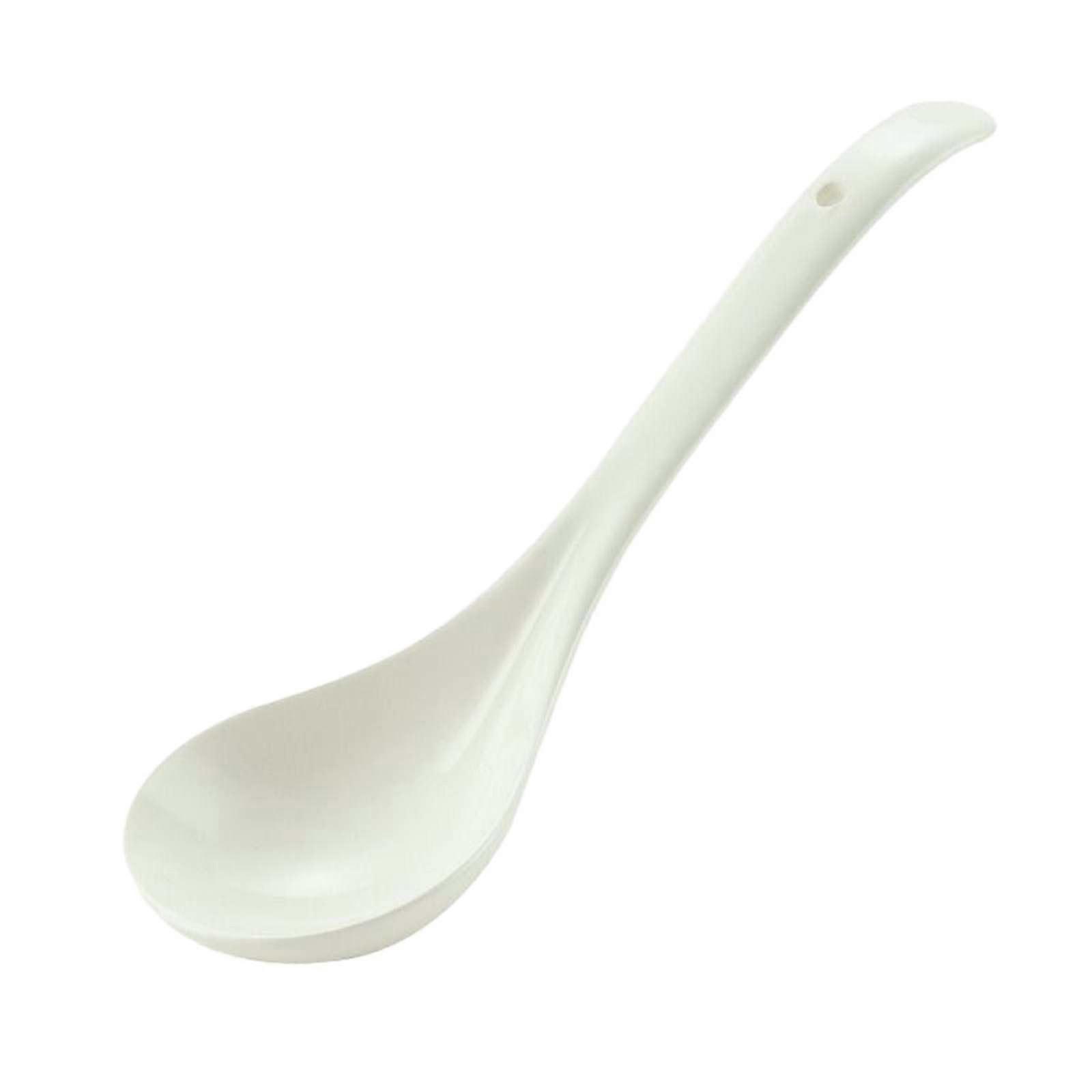 Large Ceramic Soup Spoon Dishwasher Safe Microwave Friendly Scratch Resistant Porcelain Dinnerware