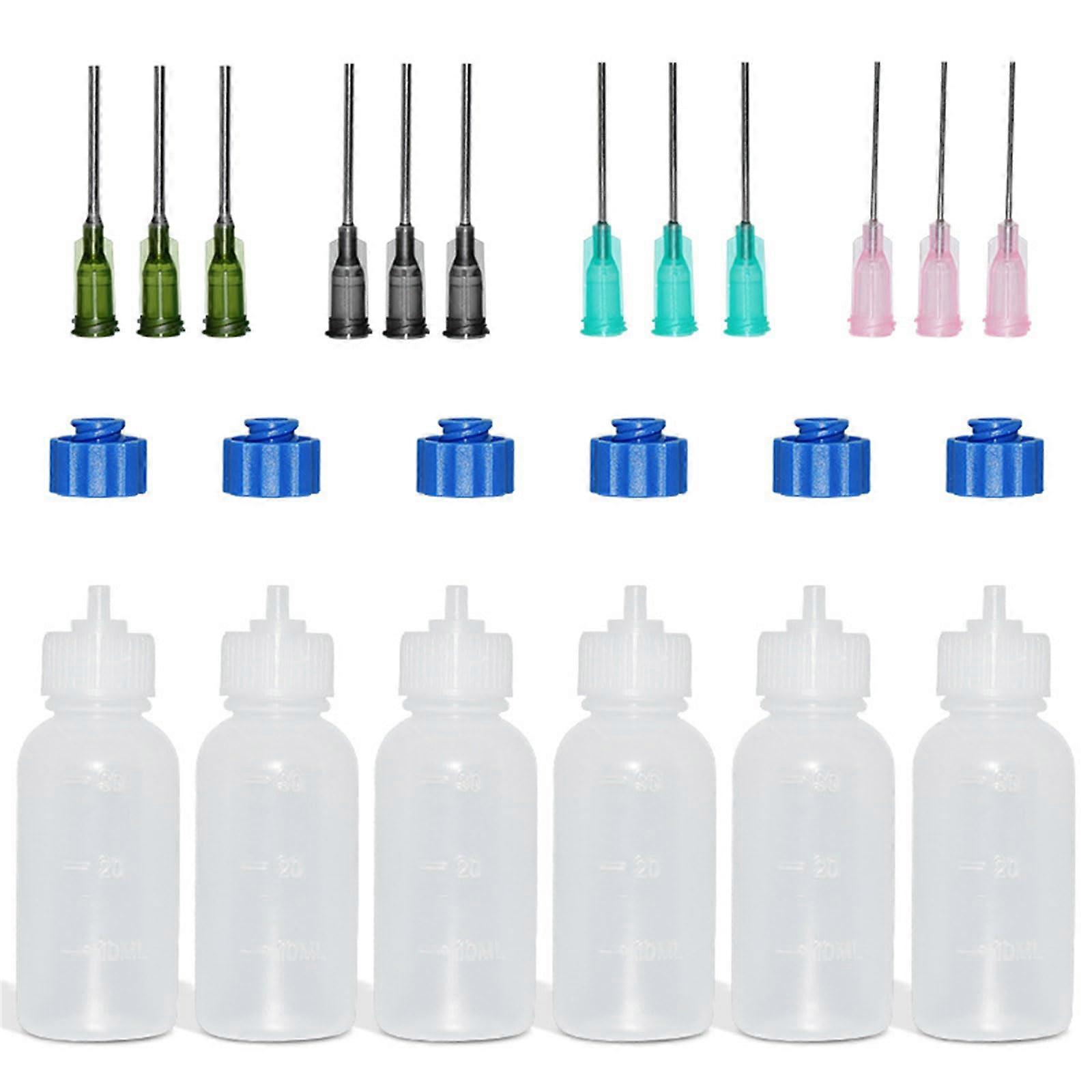 30ml Computer Cleaning Bottle with Precision Needle Tip, Refillable Squeeze Applicator for Electronics