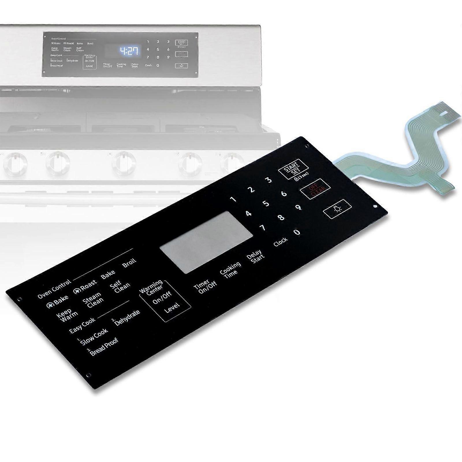 DG3400043A Oven Touch Control Panel Replacement, HeatResistant Range Touchpad Overlay for Samsung