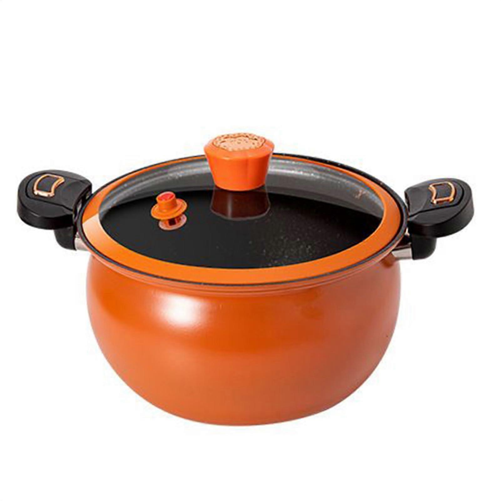 Small Pressure Cooker with Transparent Lid, NonStick Interior, Induction Compatible for Home