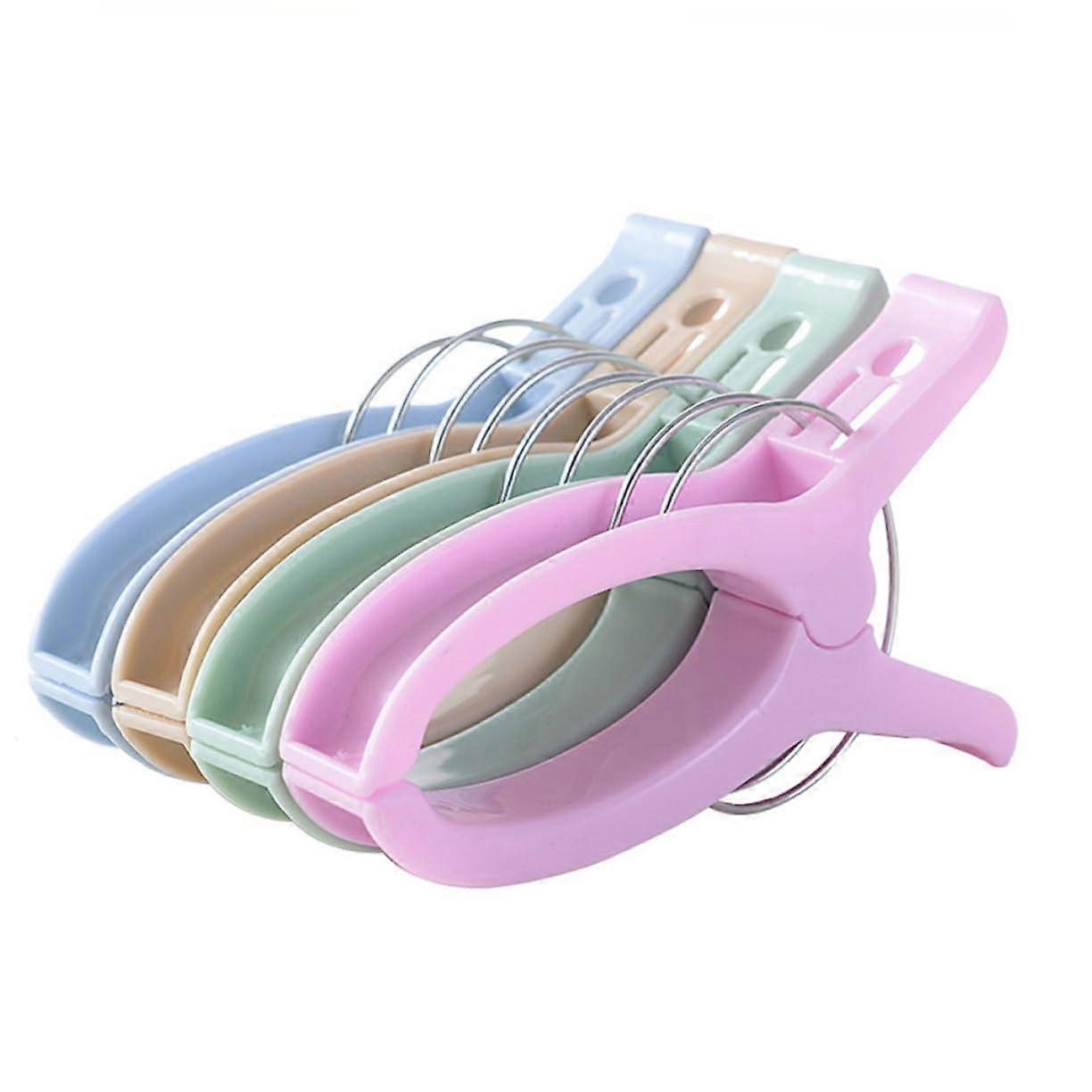 6pcs Large Windproof Plastic Clothespins Strong Quilt Clips for Laundry and Outdoor Drying