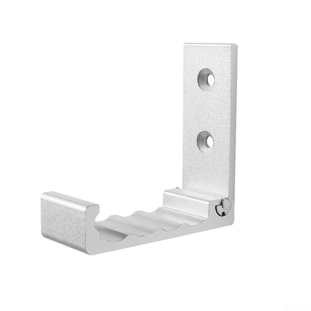 Foldable Aluminum Alloy Clothes Hook for Space Saving Wall Mounted Home and Wardrobe Storage (Silver)