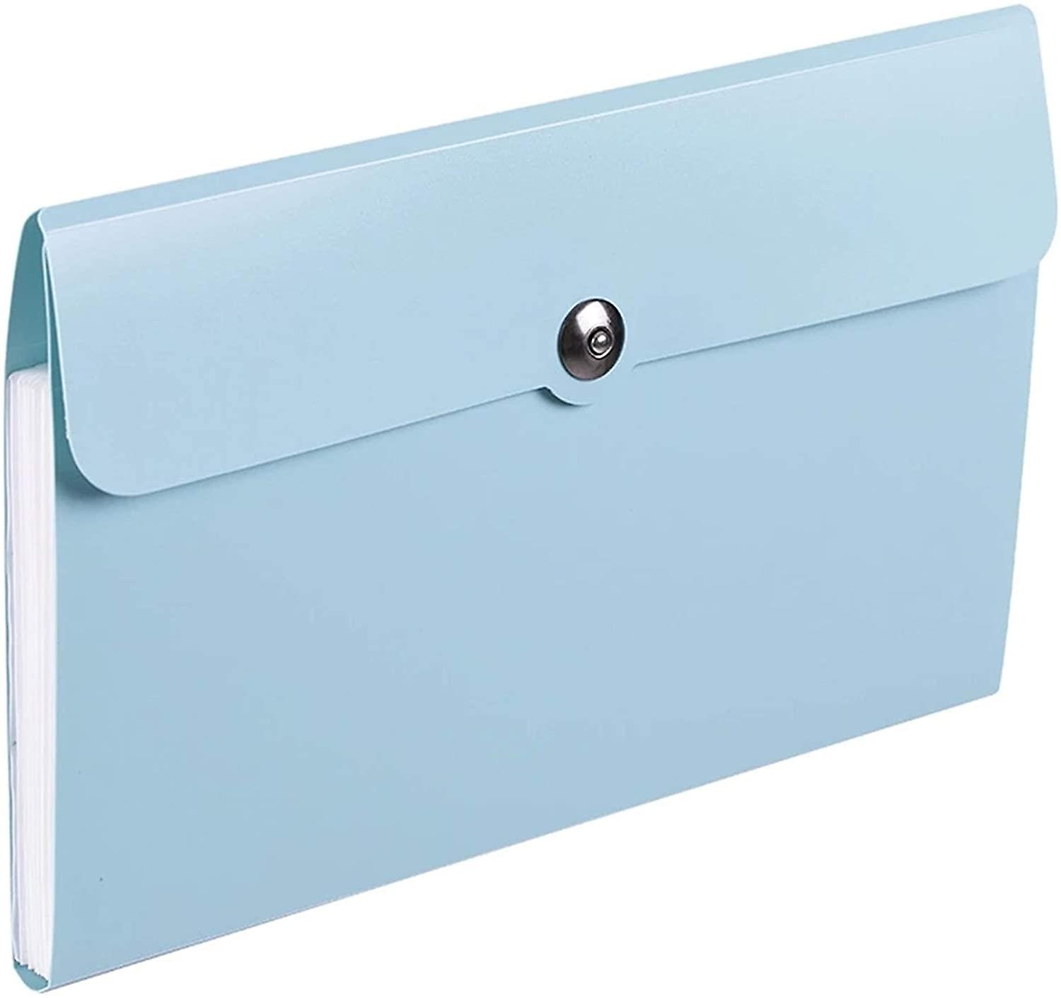 Organ Folder 8 Pockets A5 File Folder Multi-function Binder Organ Bag Ticket Folder Filing Clip Docu