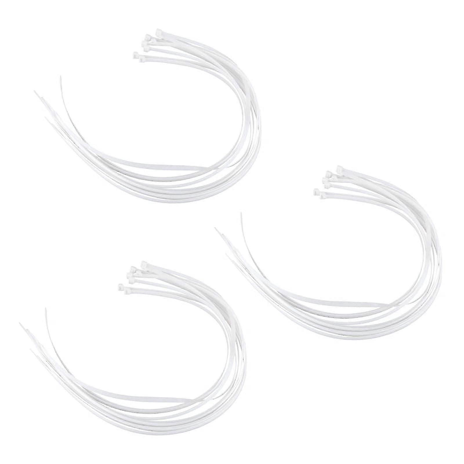 30X Extra Long 76cm Cable Ties White Zip Wraps