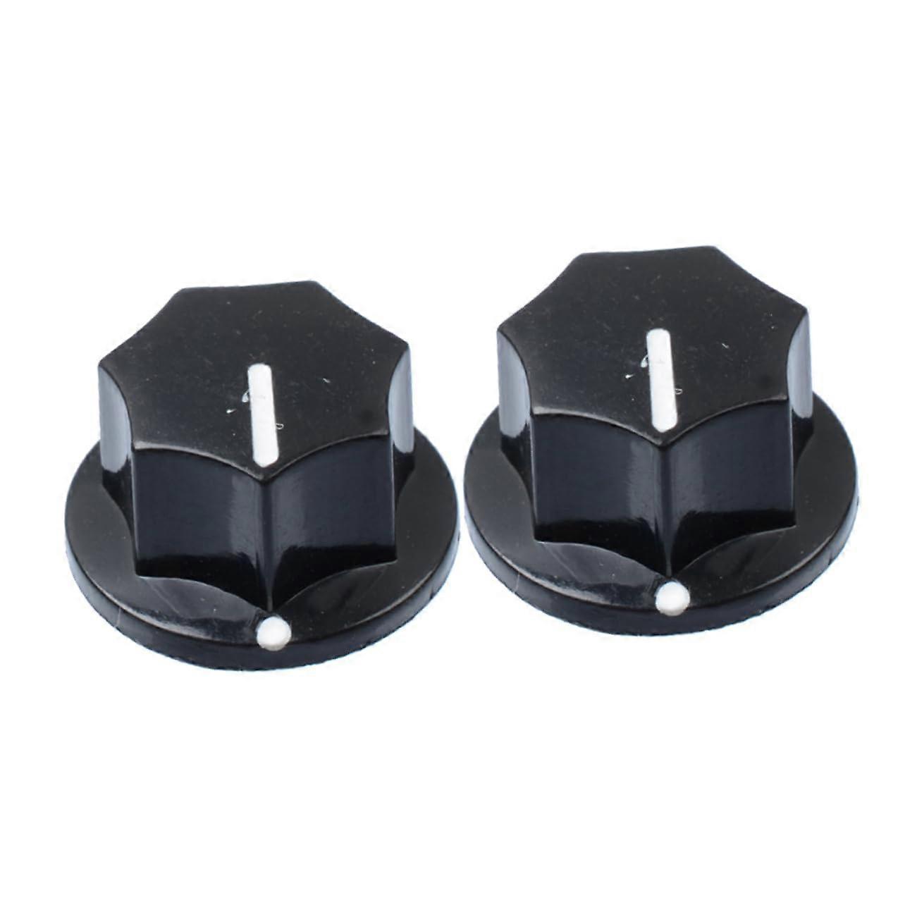 2pcs Guitar Control Knobs for Electric Guitar, Easy Push‑On Volume Knob Set, Durable Solid Construction
