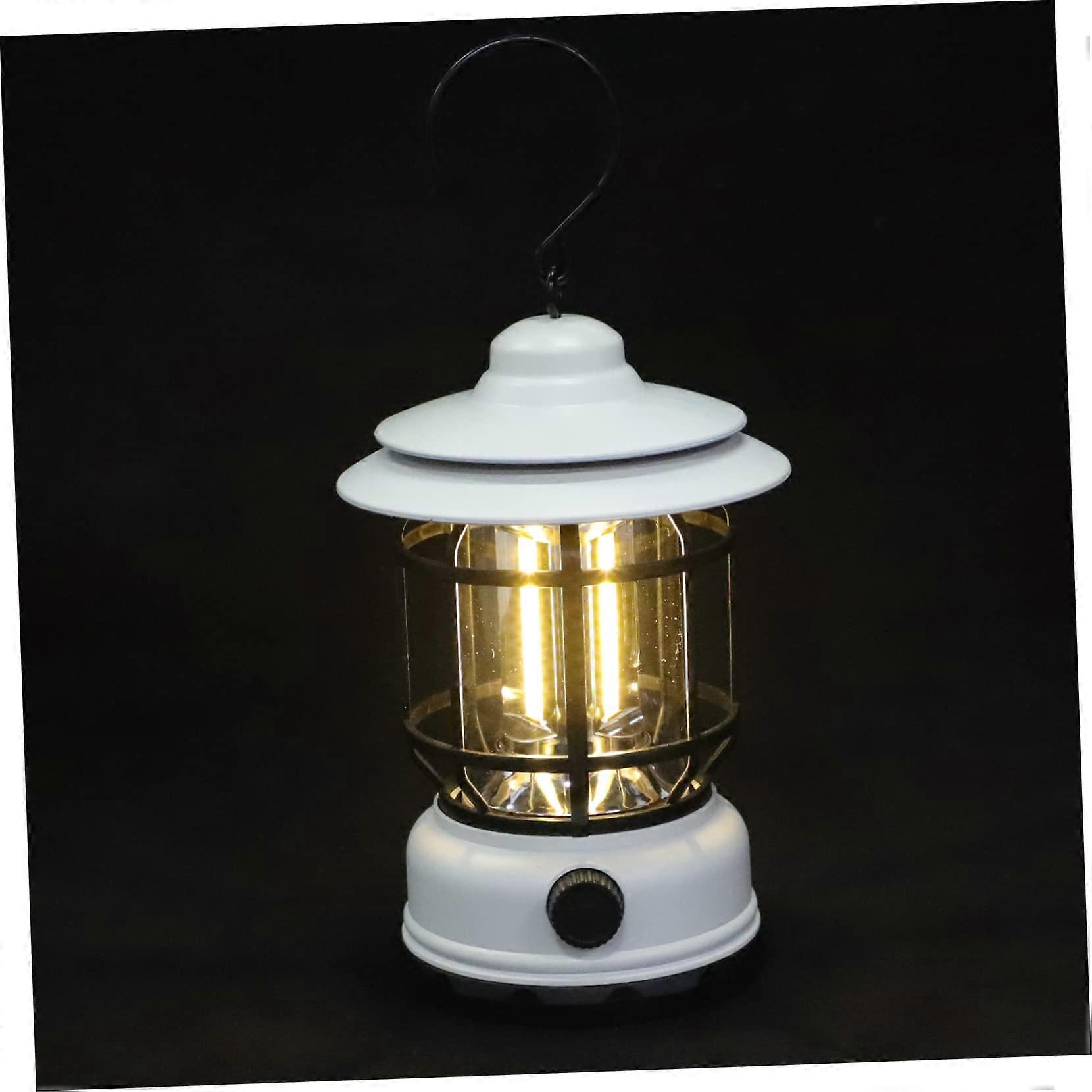 Retro LED Camping Lantern Handheld Outdoor Tent Light