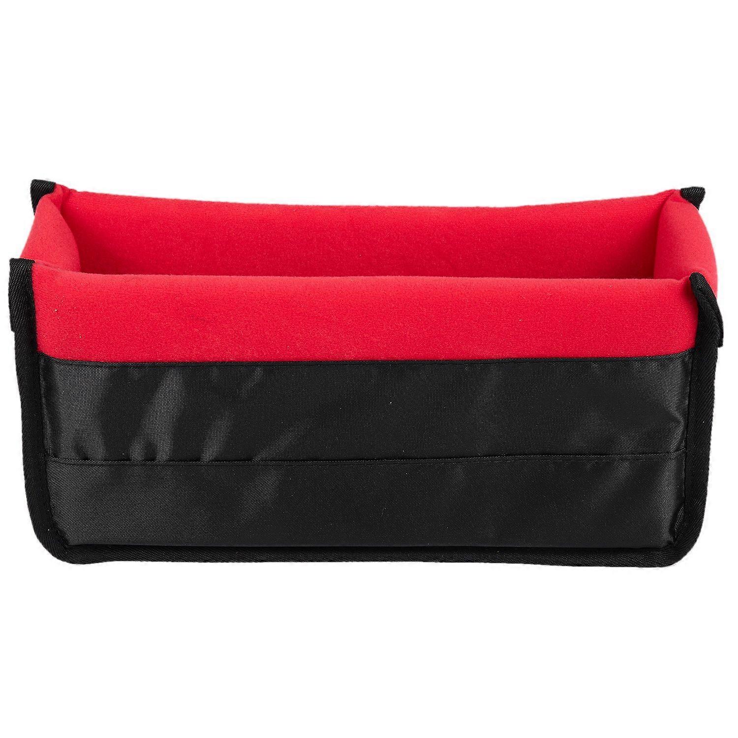 Shockproof Dslr Slr Camera Insert Organizer Case(Black+Red)
