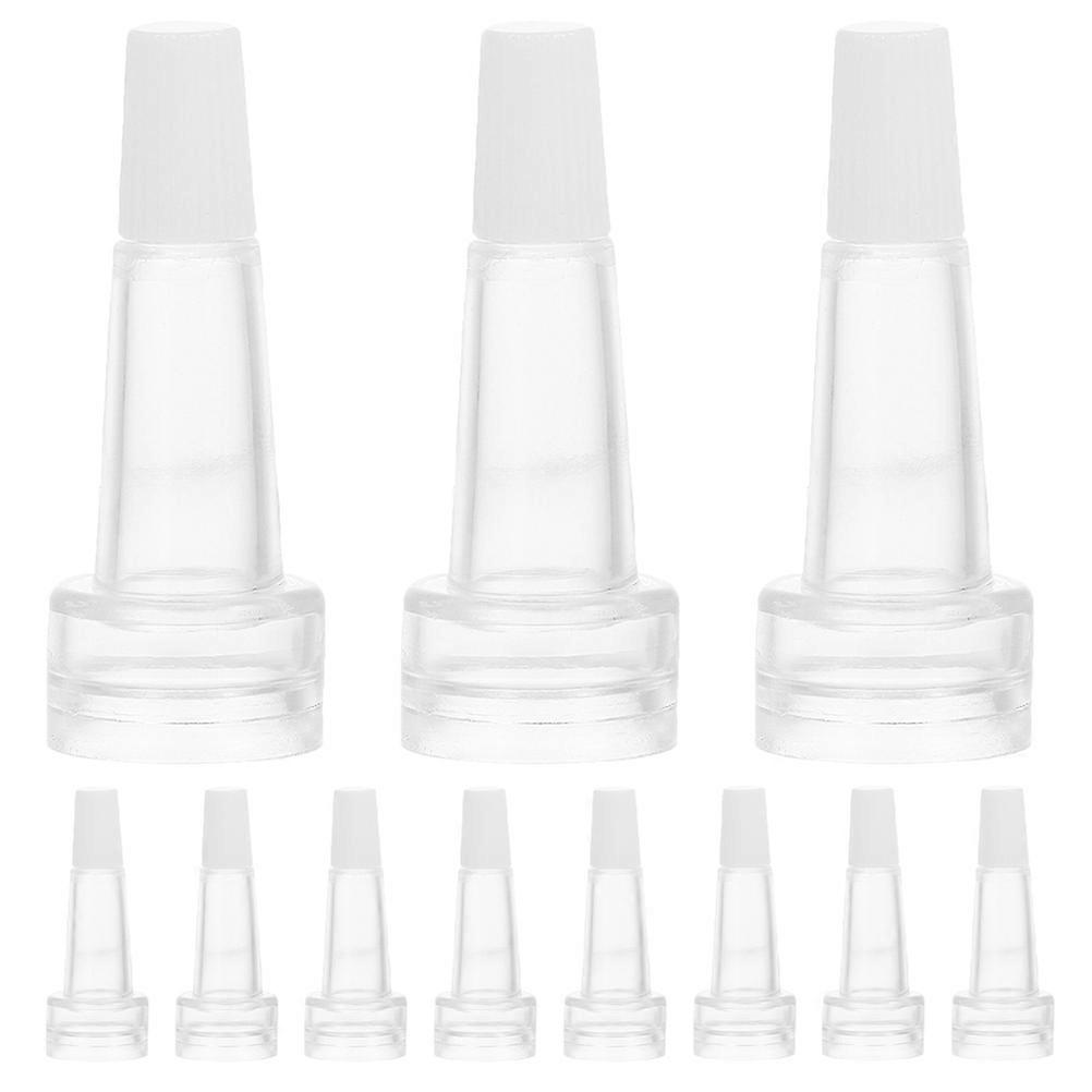 Plastic Vial Bottle Cap Transparent for Essence Bottle 200Pcs