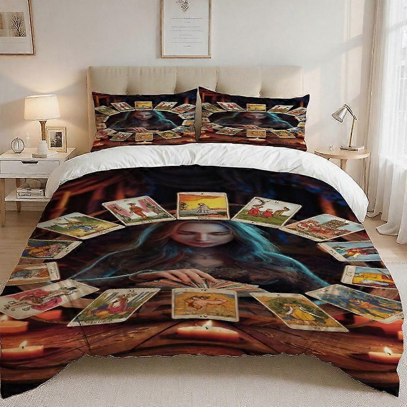 Tarot Card Divination Digital Print Bedding Set High-Density Polyester