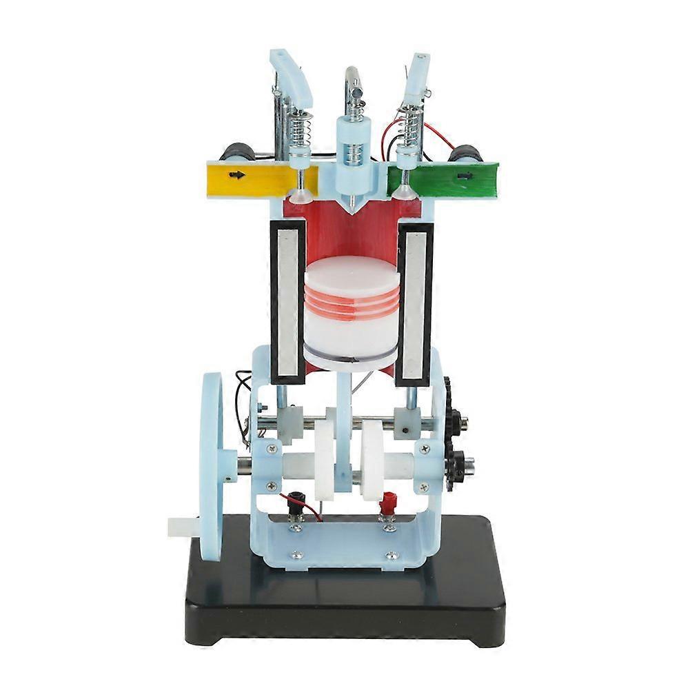 Four Stroke Single Cylinder Engine Model with Clear Cycle Demonstration for Classroom Teaching