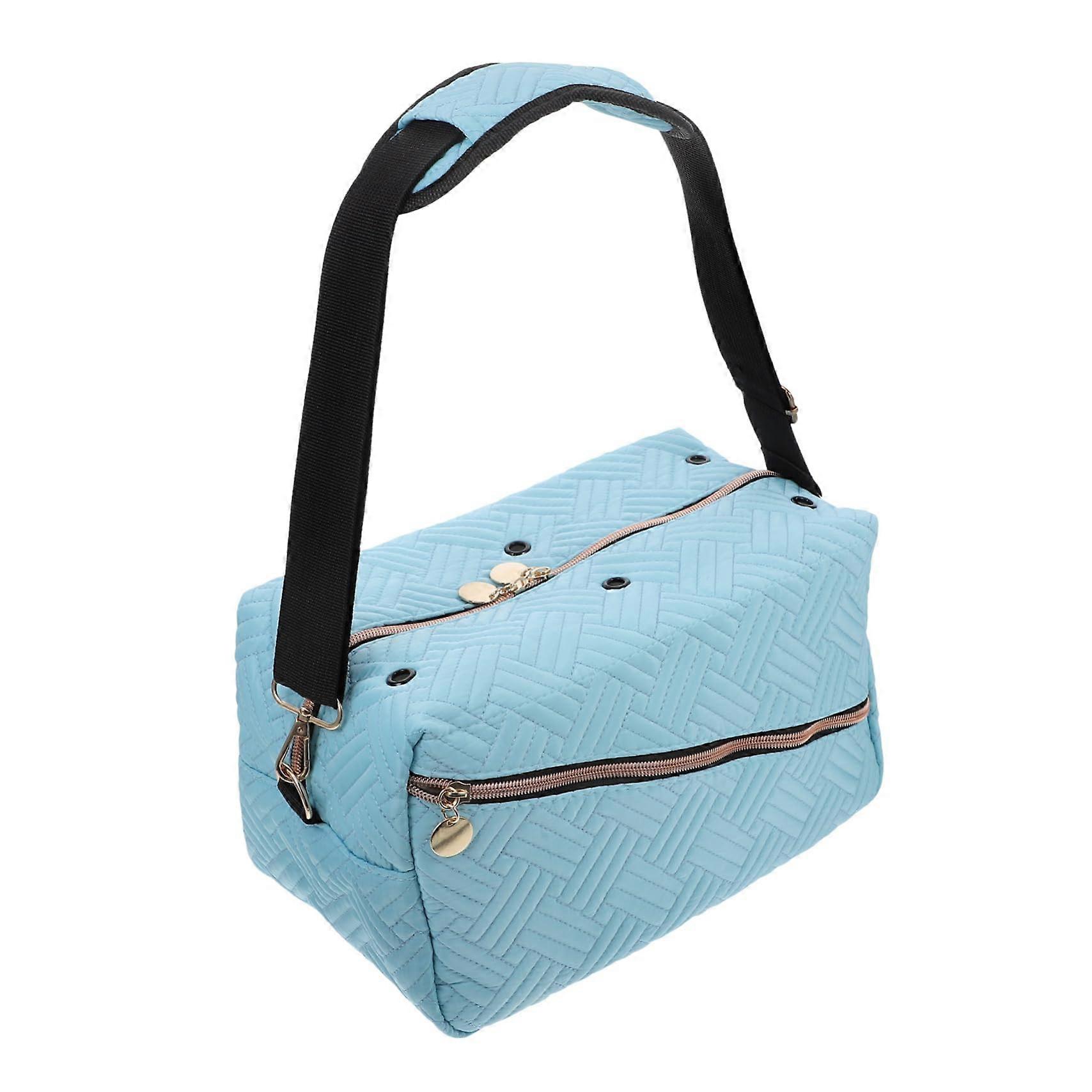 Yarn Storage Bag with Multiple Pockets Large Capacity Crochet Organizer Tote for Knitting Projects