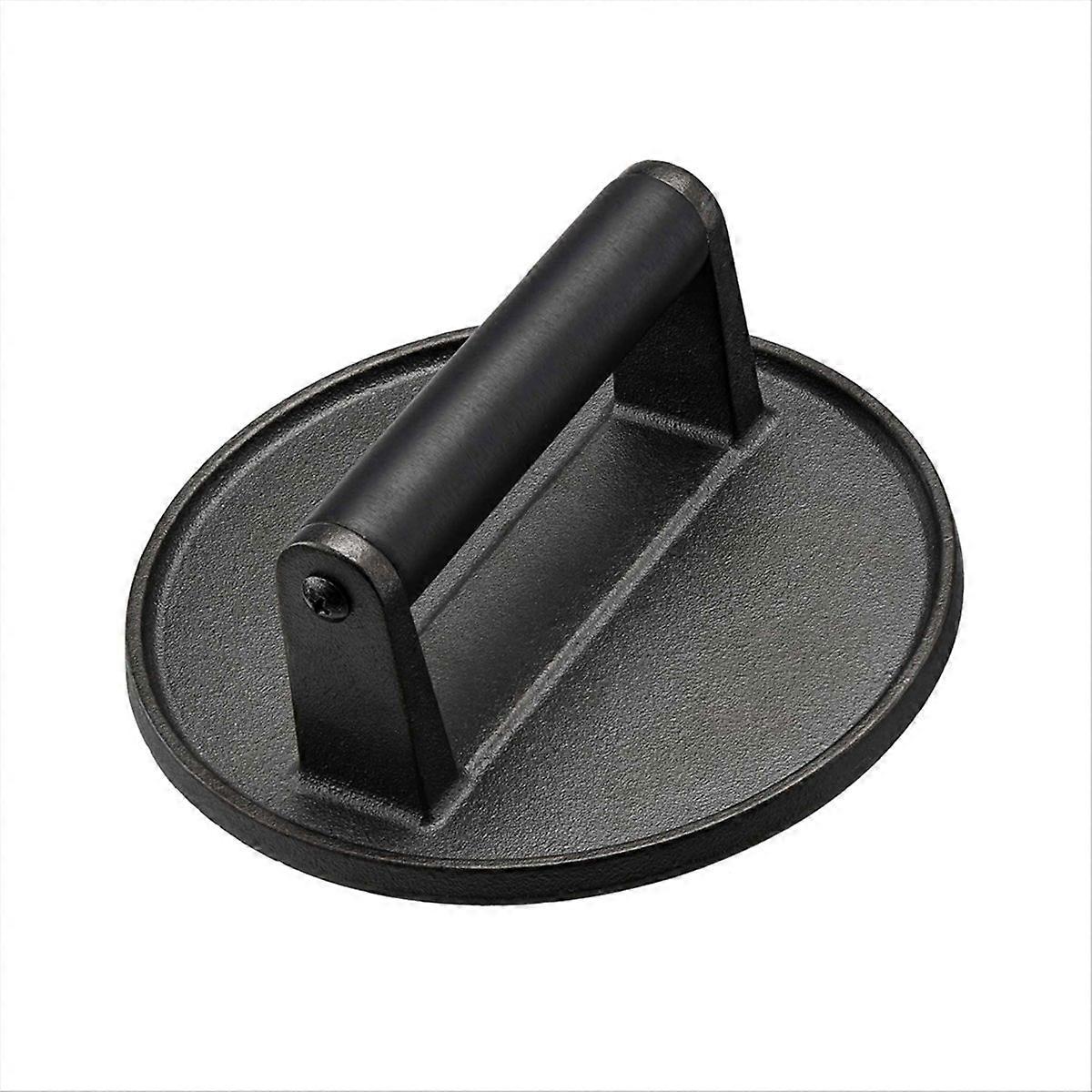 Hambúrguer de Ferro Fundido Pesado, 6,5 Polegadas, Perfeito para Grelha
