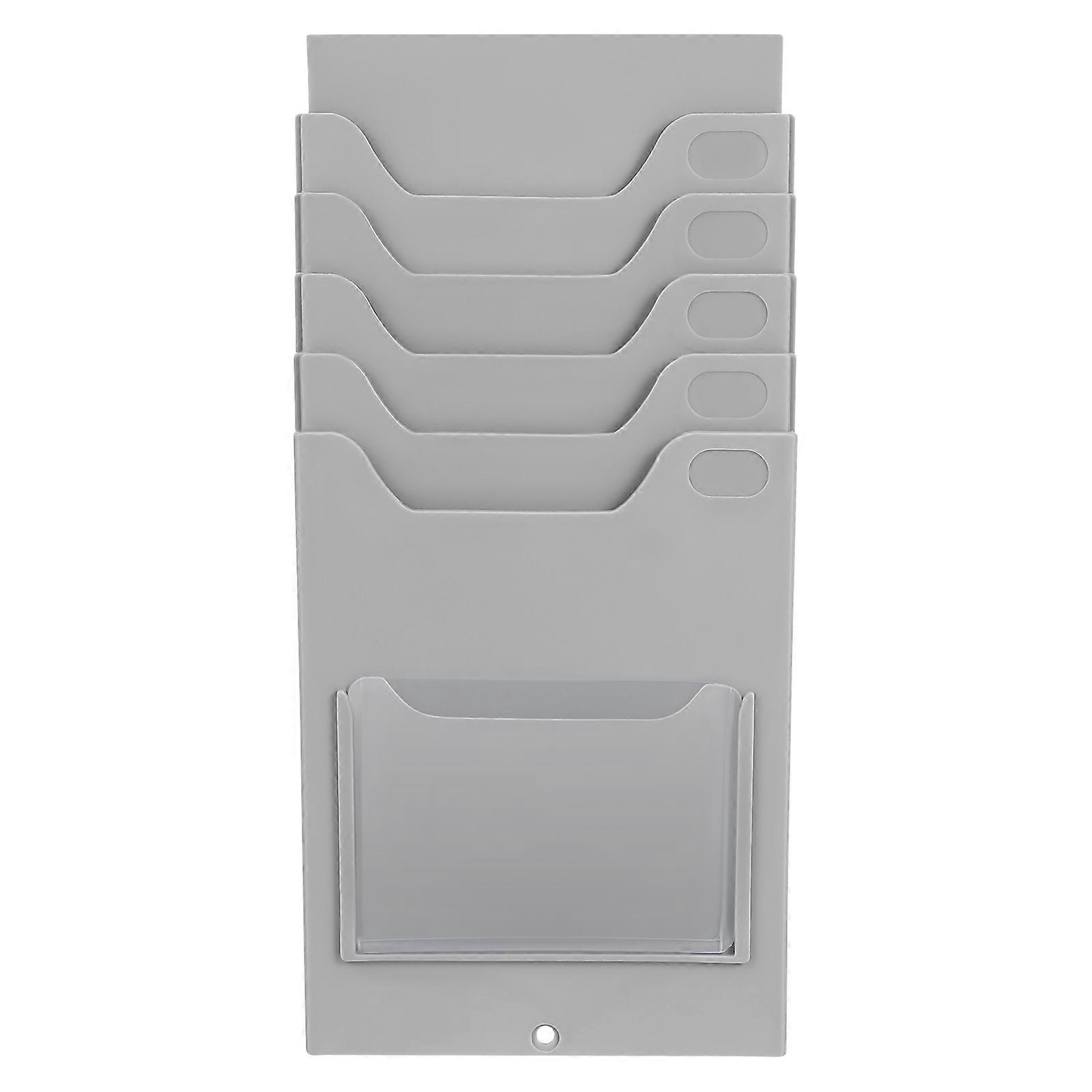 Time Cards Rack Wall Organizer for Storage 4Pcs Plastic Material Cards Holder