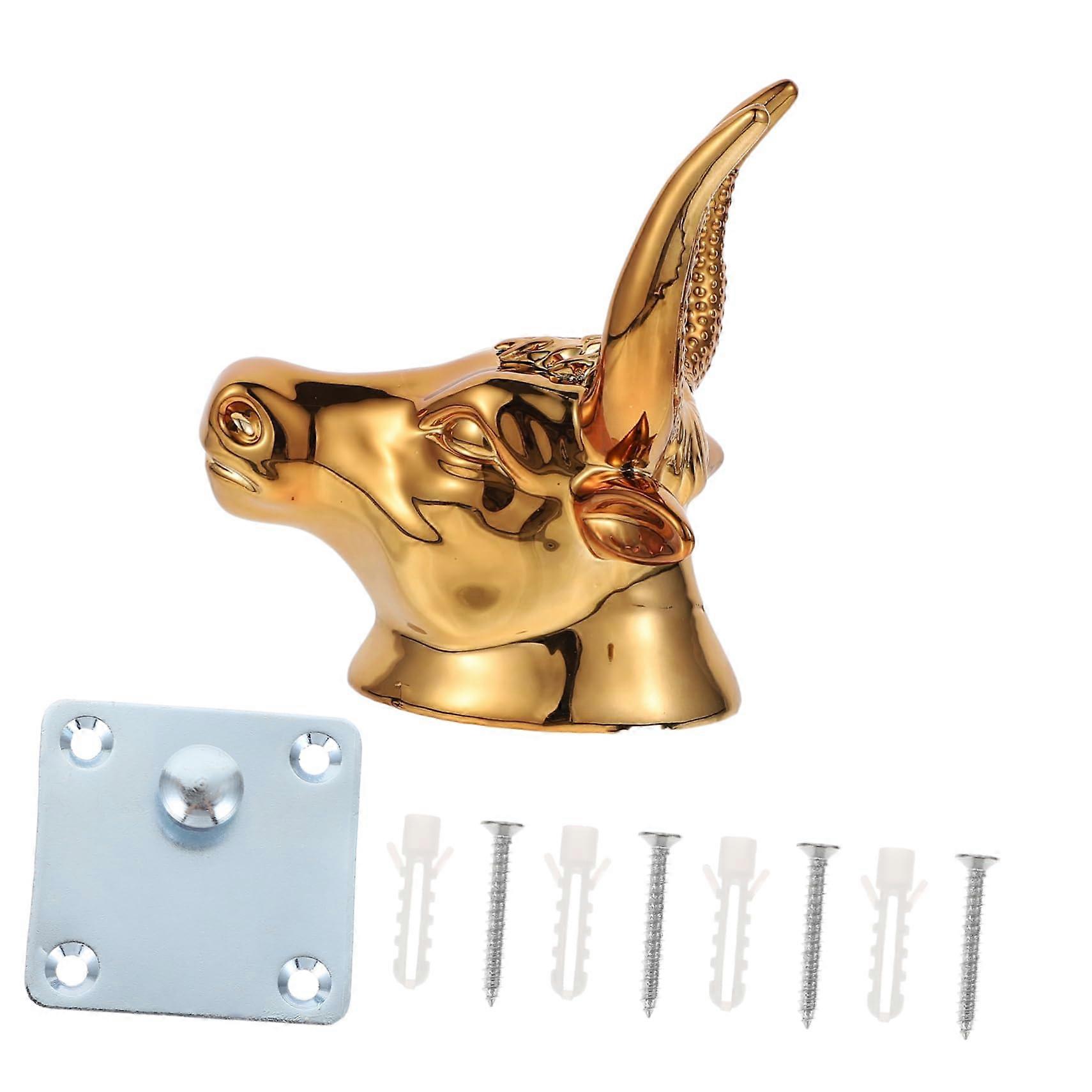 Gold Guitar Wall Hanger and Ukulele Hook, SpaceSaving Mount with Easy Tool Installation