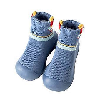 Chaussons pour bébé, premiers pas, chaussettes-chaussons pour petits garçons et filles, pantoufles sans dessin animé, légères, respirantes et mignonnes pour l'intérieur, 10-15 mois