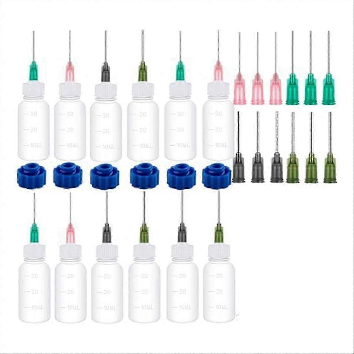 12PCS Glue Applicators Bottles, with Blunt Needle Tip