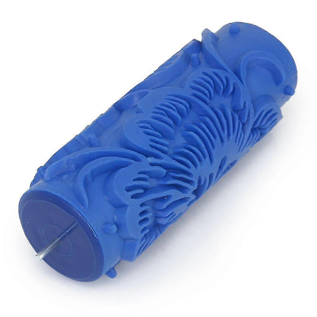 15cm blue floral pattern roller