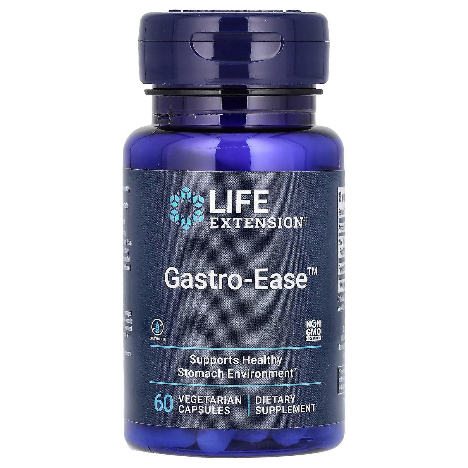 Life Extension, Gastro-Ease, 60 Vegetarian Capsules