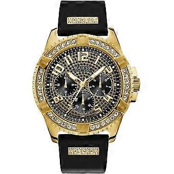 Guess Black Silikonowy zegarek W1132G1 Męski