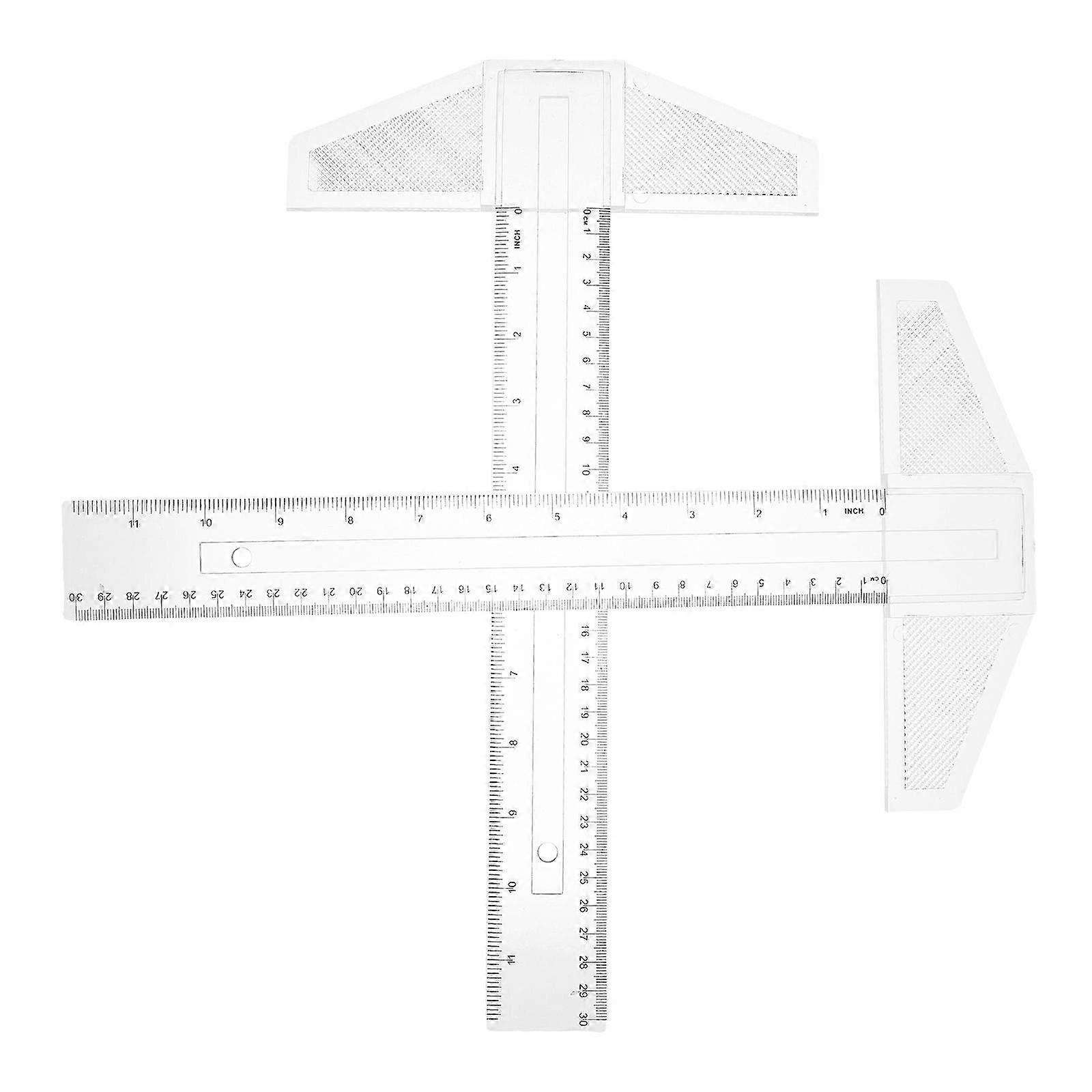 T Ruler for Woodworking Measuring Tool 2Pcs Pack
