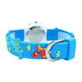 Montre enfant étanche à quartz pour garçons et filles, idéale pour les fêtes d'anniversaire. Matériau PVC résistant. 1 pièce.