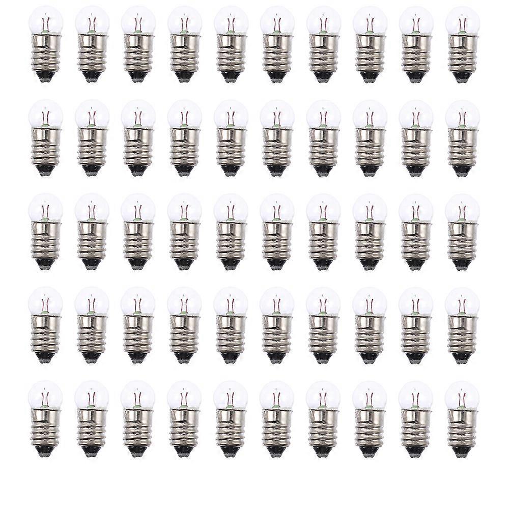 Miniature Tiny Light Bulbs for DIY Electrical Projects Glass Material 50Pcs