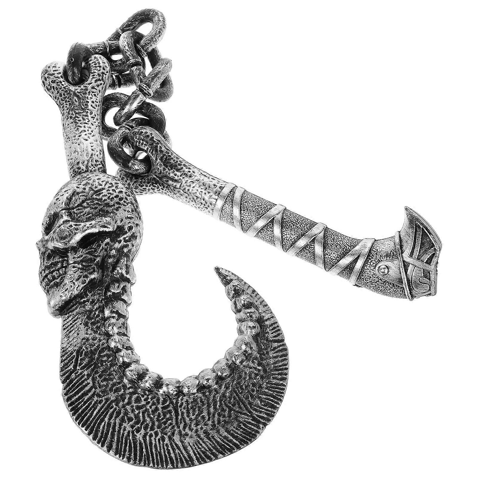 Cosplay Hook Prop Skull Chain Hook for Decoration