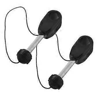 2pcs Kayak Paddle Lock Rods - Paddle Tie-Down System with Lock Cap - Boat Oar Anchor - Secure Kayak Hardware Accessories for Fishing Water Sports