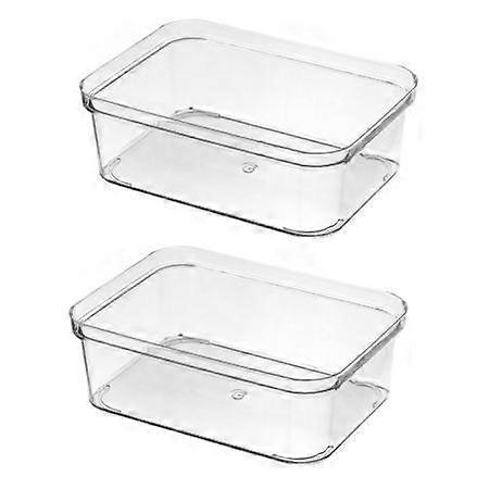 2PCS Stackable Food Storage Containers - Versatile Organizer for Refrigerator, Pantry, Kitchen & More