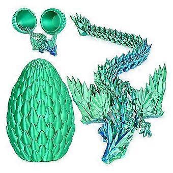 3D Printed Dragon Egg with Articulated Dragon Inside - Collectible Fidget Toy for Kids & Adults - Perfect Gift!