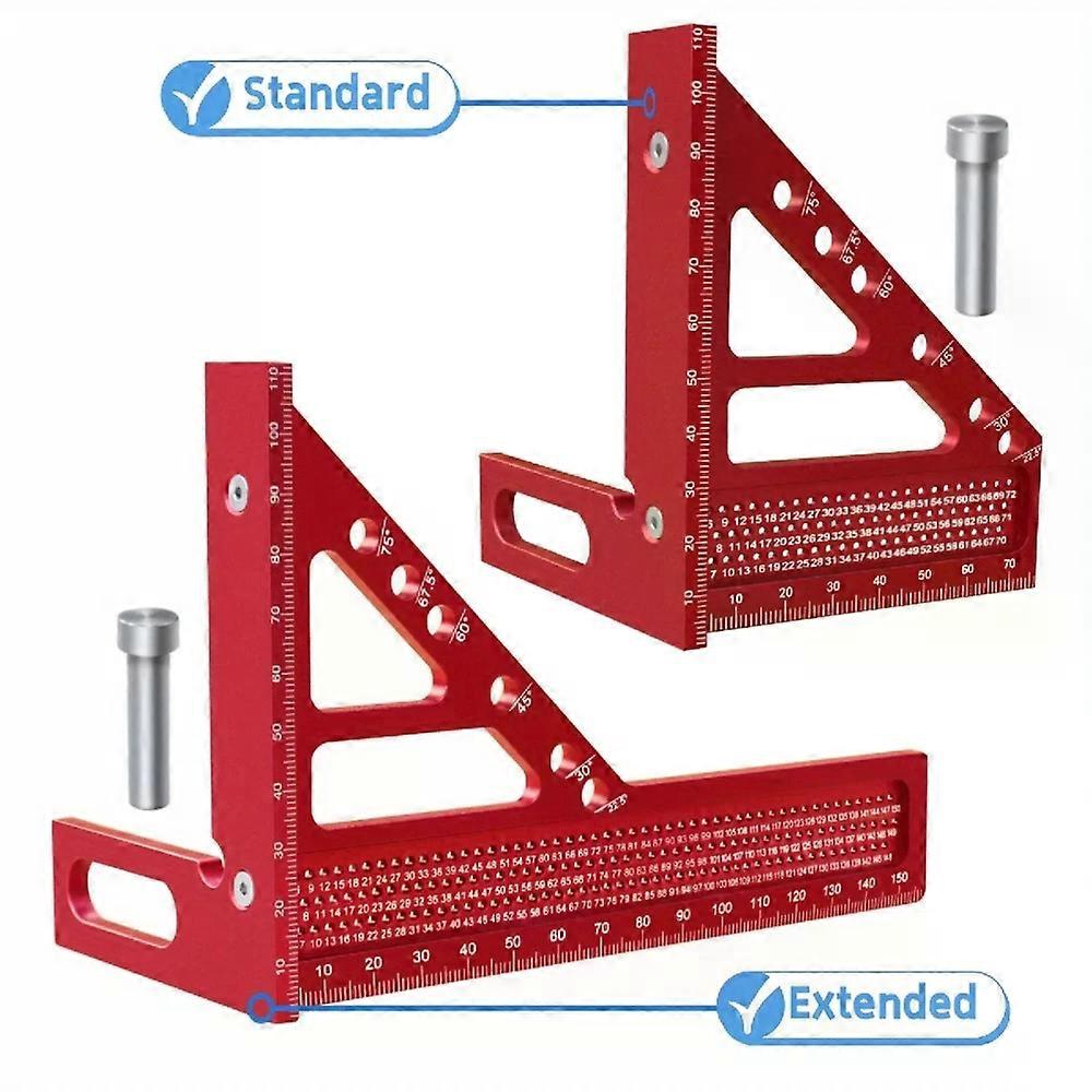 Extended 3D Multi-Angle Carpentry Square Protractor W/ Fast Angle Positioning Do