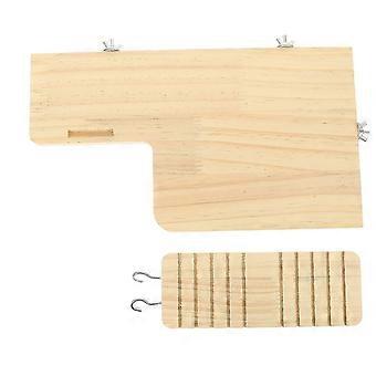 Hamsterkäfig-Hängespielzeug aus Holz, Leiter, 5er-Set